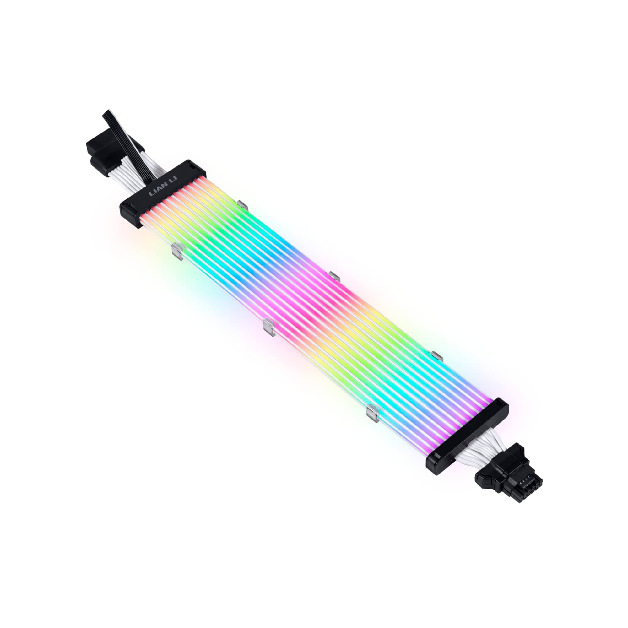 Lian Li Strimer Plus V2 Argb Extension Cable With 12Vhpwr Connector, 12+ 4 To 12+ 4, 12 Light Guides - G89.Pw16-12Pv2.00 - Black