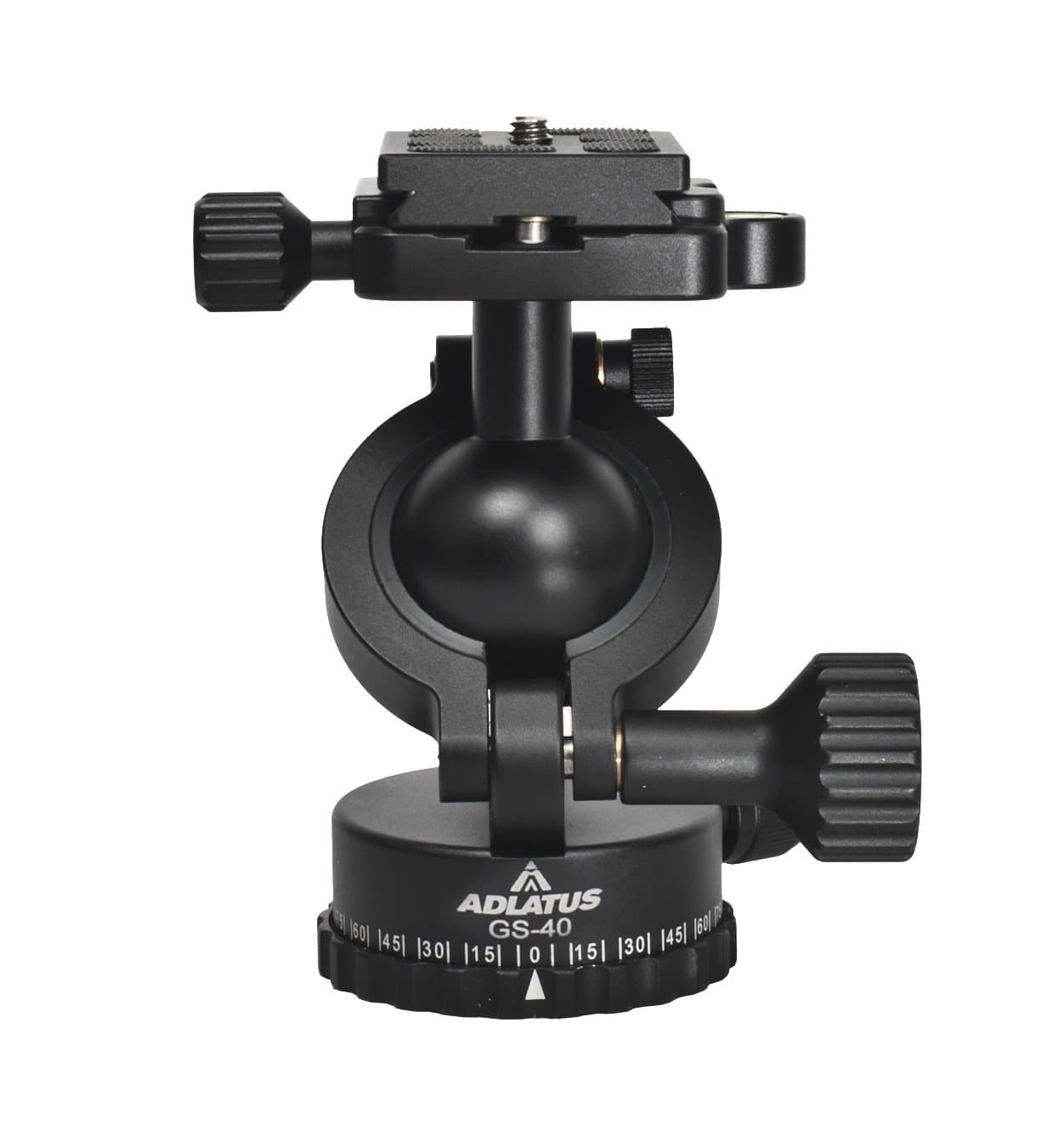 GS 40 Monopod Ball Head for Tripod or Monopod Tripod Head for Canon Nikon Sony Olympus DSLR Cameras, Maximum Load 6 kg, Weight 220g Made of Solid Aluminum Quick Release Plate for all Cameras)