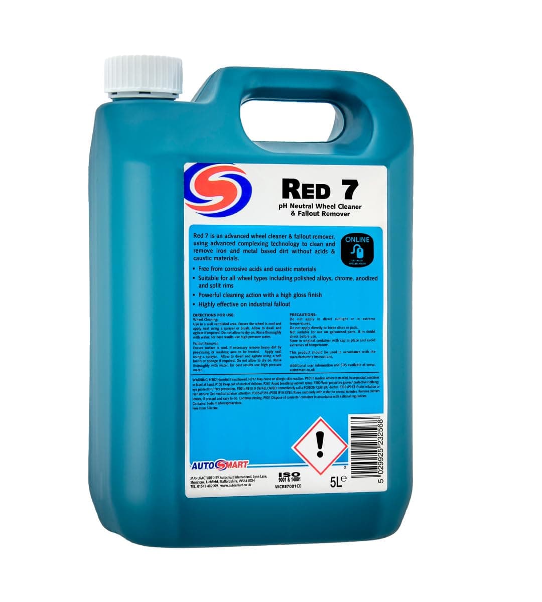 RED 7, PH Neutral Wheel Cleaner, 5L, Official