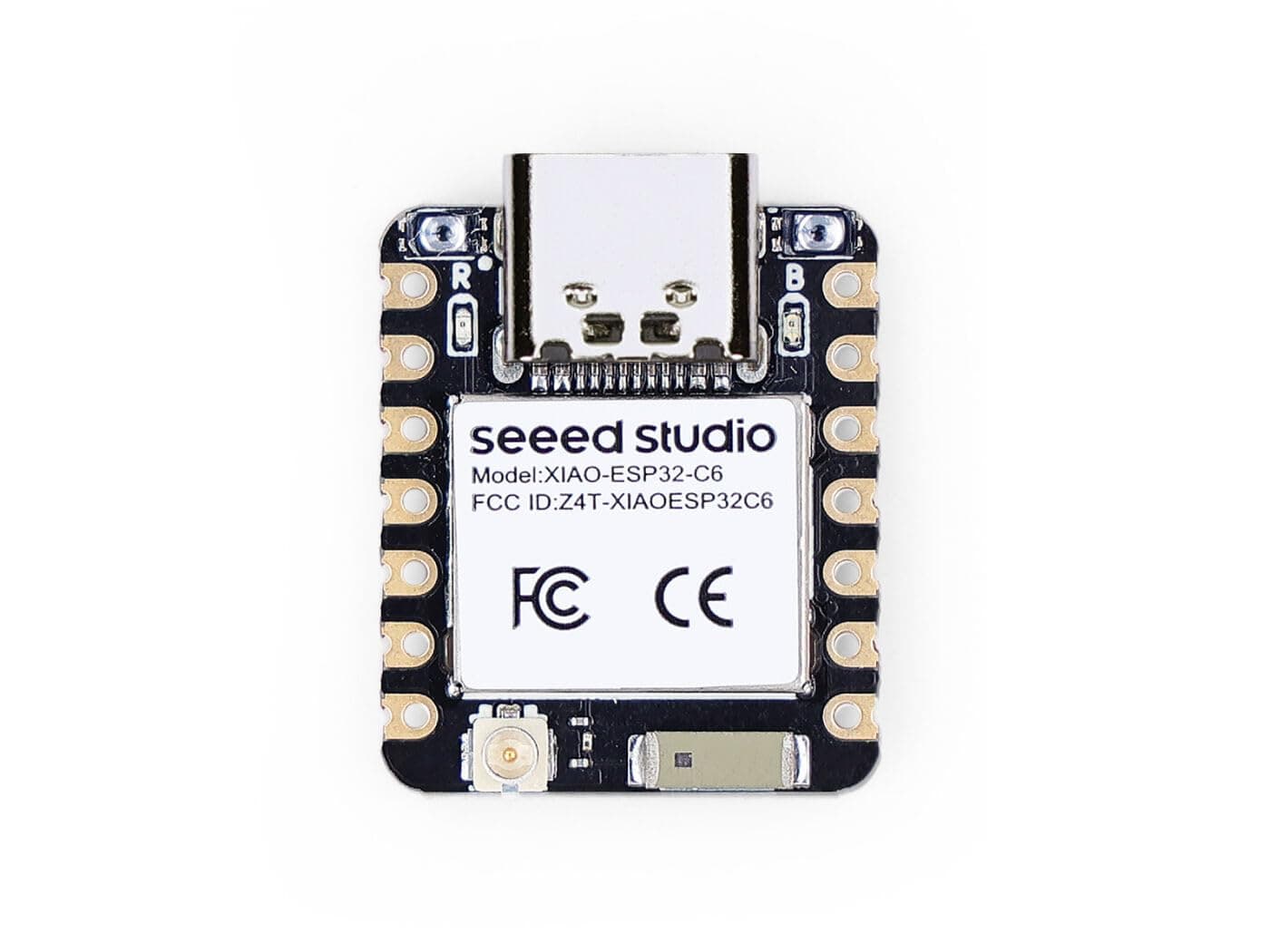 Seeed Studio XIAO ESP32C6-2.4 GHz WiFi 6, Bluetooth 5.3, Zigbee, Thread (802.15.4), ESP Rain Maker, AWS IoT, Support Microsoft Azure, Smart Home