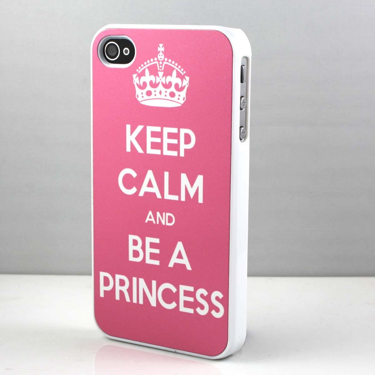 Keep Calm and be a Princess Snap On Case Cover for Apple iPhone 4 iPhone 4s