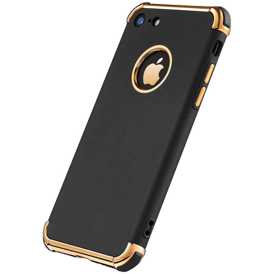for iPhone 6 Plus Case, Ultra Slim Flexible iPhone 6s Plus Matte Case, Electroplated Shockproof Luxury Cover Case for iPhone 6 Plus (Black)