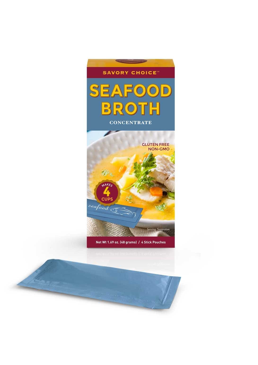 Savory Choice Seafood Broth Concentrate, Seafood, 1.69 Ounce (Pack of 12)