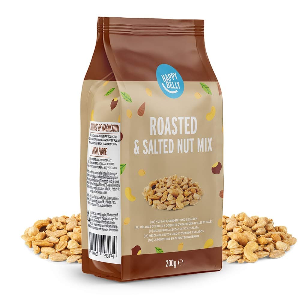 Amazon Brand - Happy Belly - Roasted and Salted Nut Mix, 800 g (4 Pack of 200g)