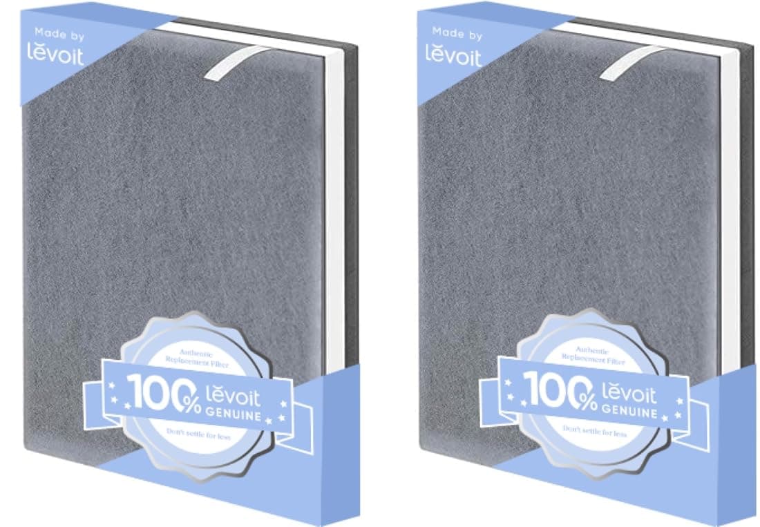 Air Purifier Replacement, True HEPA and High-Efficiency Activated Carbon Filters Set, Vital 100-RF, 2 Pack, 3-in-1, White, 2-Pack