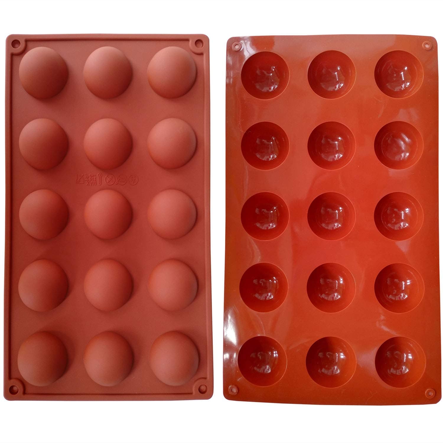 1 pcs 15 Cavity Mini Half Sphere Silicone Cake Baking Pan Mold Polymer Clay handmade Chocolate Candy Ice Cube Tray DIY Mold Mould