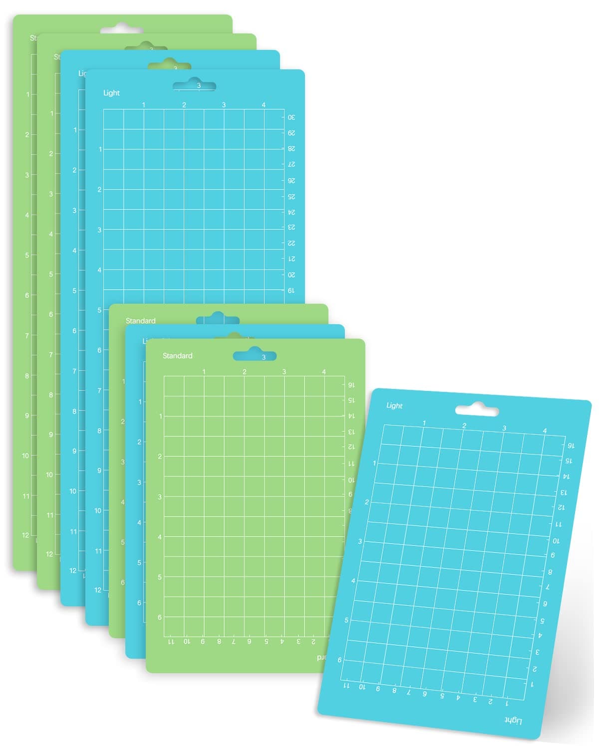 Cutting Mat, Compatible With Cricut Joy 8 Packs (4.5x6.5In,4.5x12In) Accessories (Standardgrip,Light)