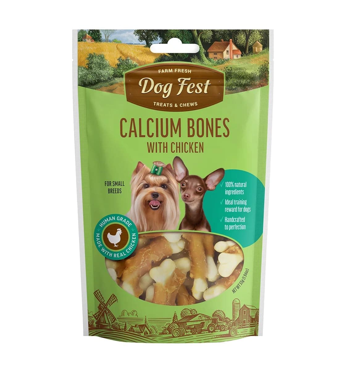 Calcium bones with chicken for mini-dogs - 55g (1.94oz)