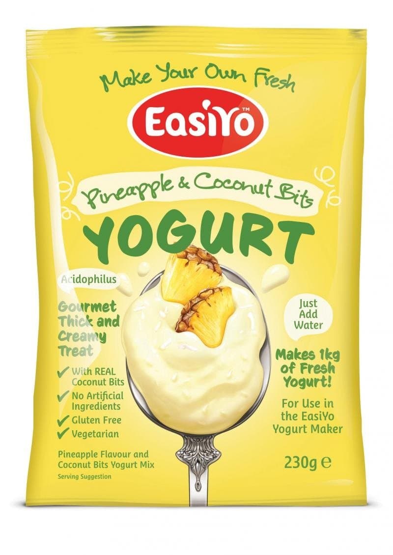 Easiyo Pineapple & Coconut with Bits Premium Yoghurt Mix 230g