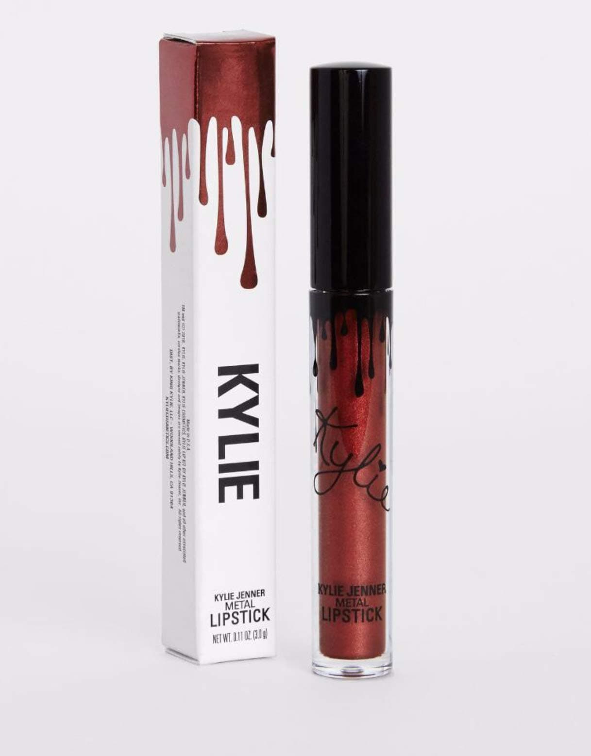 Kylie Cosmetics Jenner Metal Matte Lipstick, Matte Finish - Reign