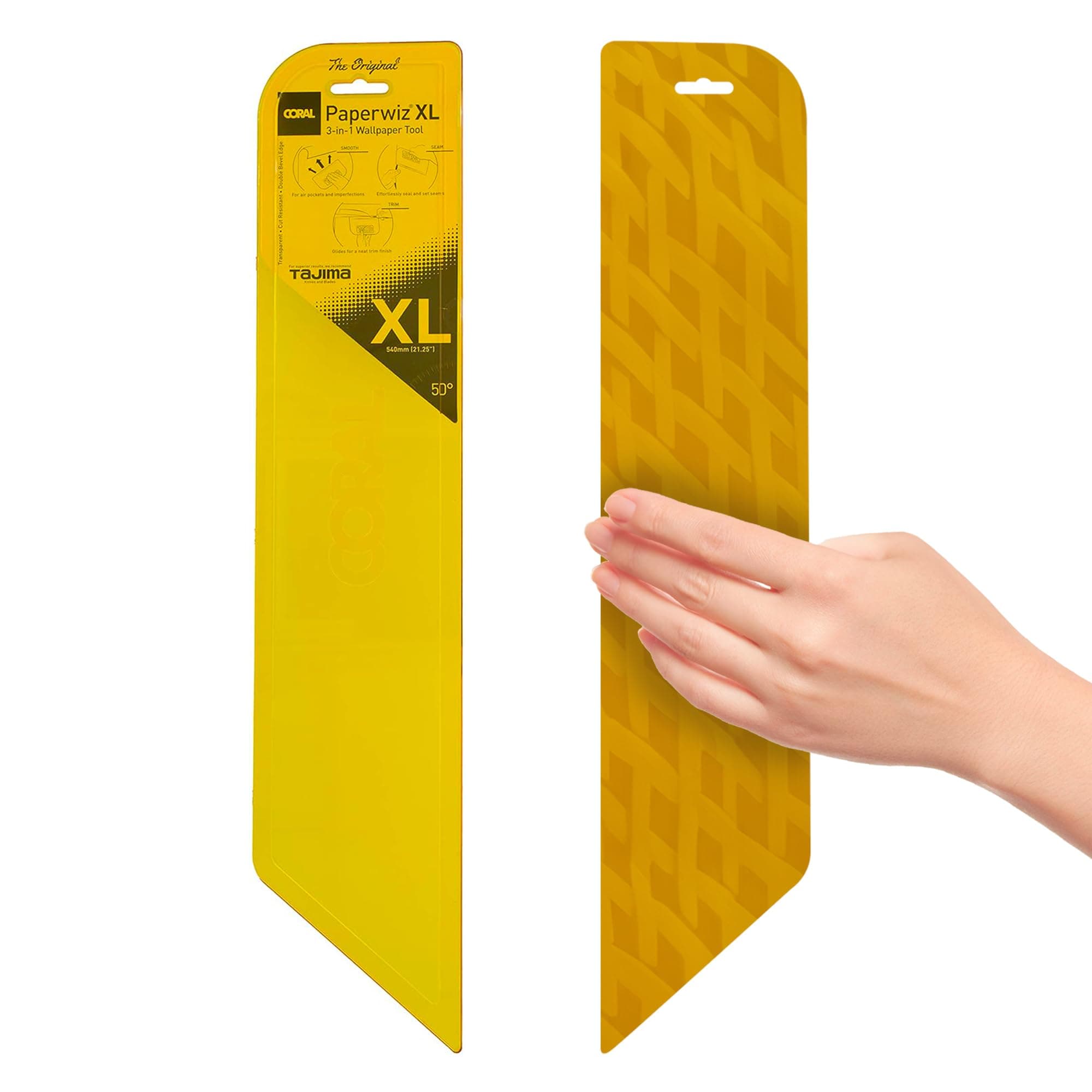 Coral 69502 Paperwiz XL Wallpaper Tools - Smoothing Tool for Peel and Stick Wallpaper - Wallpaper Smoothing Tool & Hanging Tools - Install Kit Includes Wallpaper Smoother Tool for Easy Application