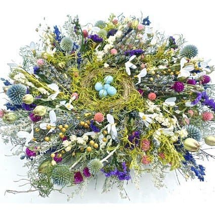 Blue Spring Nest Centerpiece