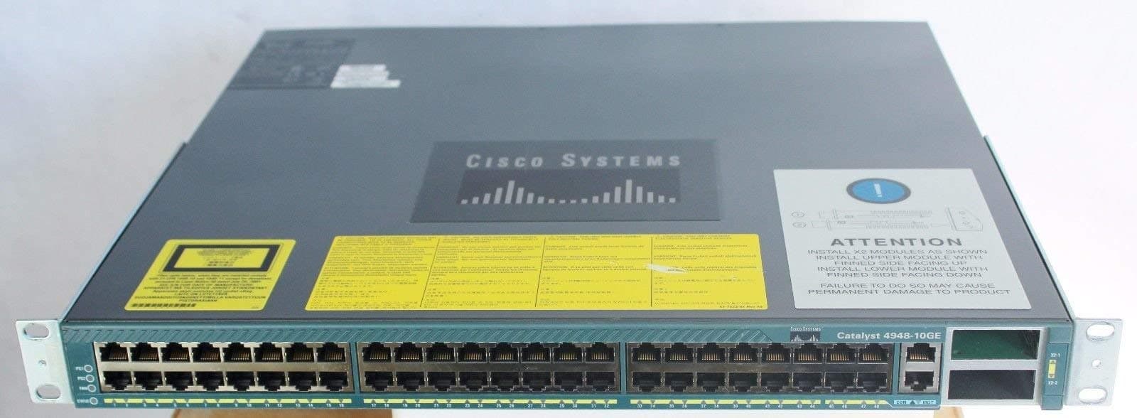 Cisco Catalyst WS-C4948-10GE 48-Port Gigabit Ethernet Switch (Renewed)