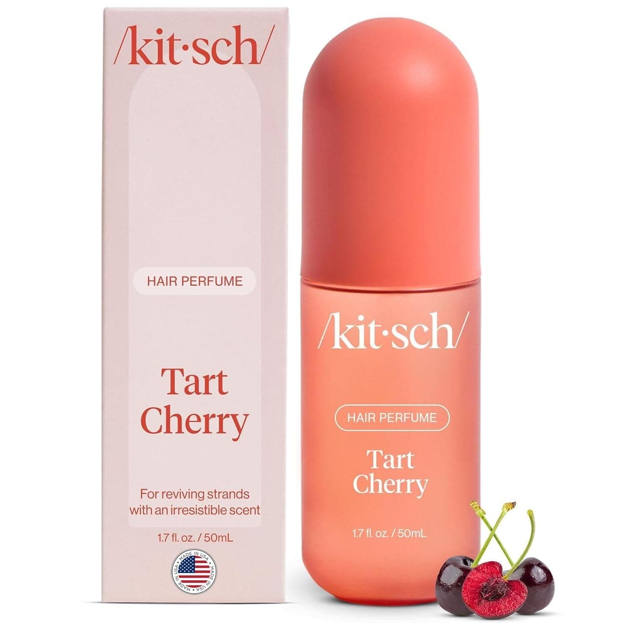 Hair Perfume for Women - Tart Cherry | Clean, Deodorizing & Patented Odor-Eliminating Technology Hair Spray & Body Mist - Freshen Hair, Body & Pillows - Tart Black Cherries Scent - 50mL | For Women, Clean, Deodorizing, Freshen Hair, Body