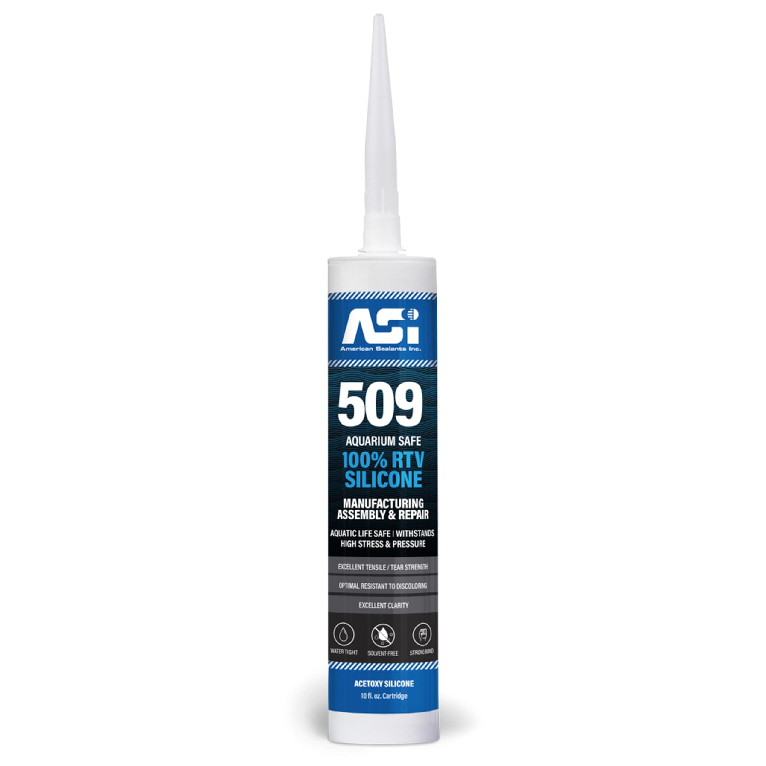 Black Aquarium Silicone Sealant - 10.2 Fluid oz Cartridge