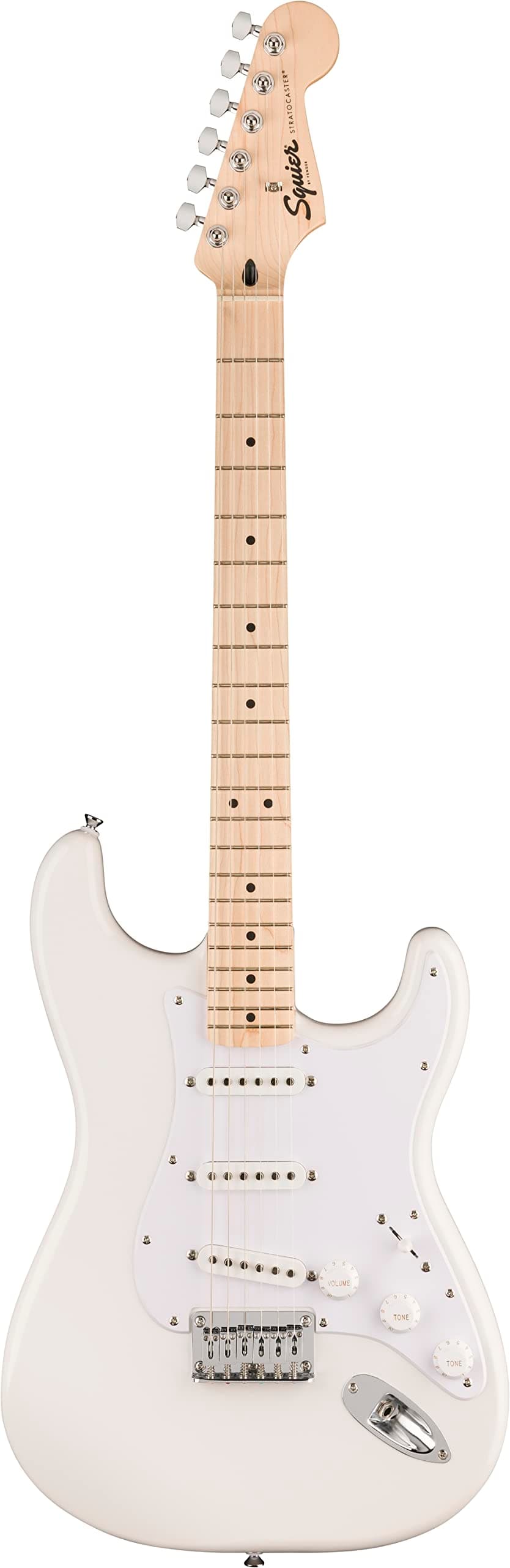 Squier by Fender Squier Sonic™ Stratocaster® HT, Maple Fingerboard, White Pickguard, Arctic White with Soft Case 0373252580