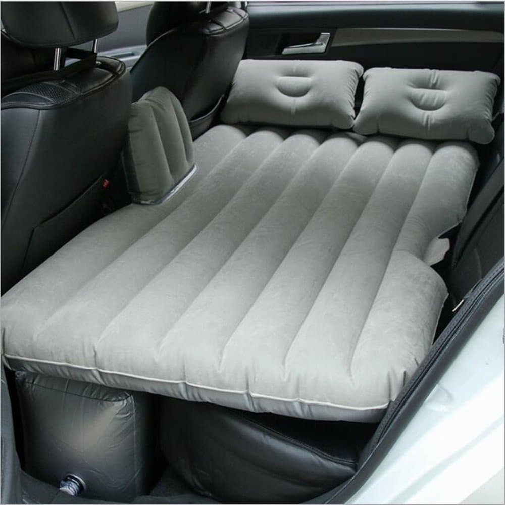 EGI Universal Charcoal Gray Inflatable Car Mattress for Back Seat of Sedan, SUV, Pickup Trucks, Mini Van, and Semi Trucks