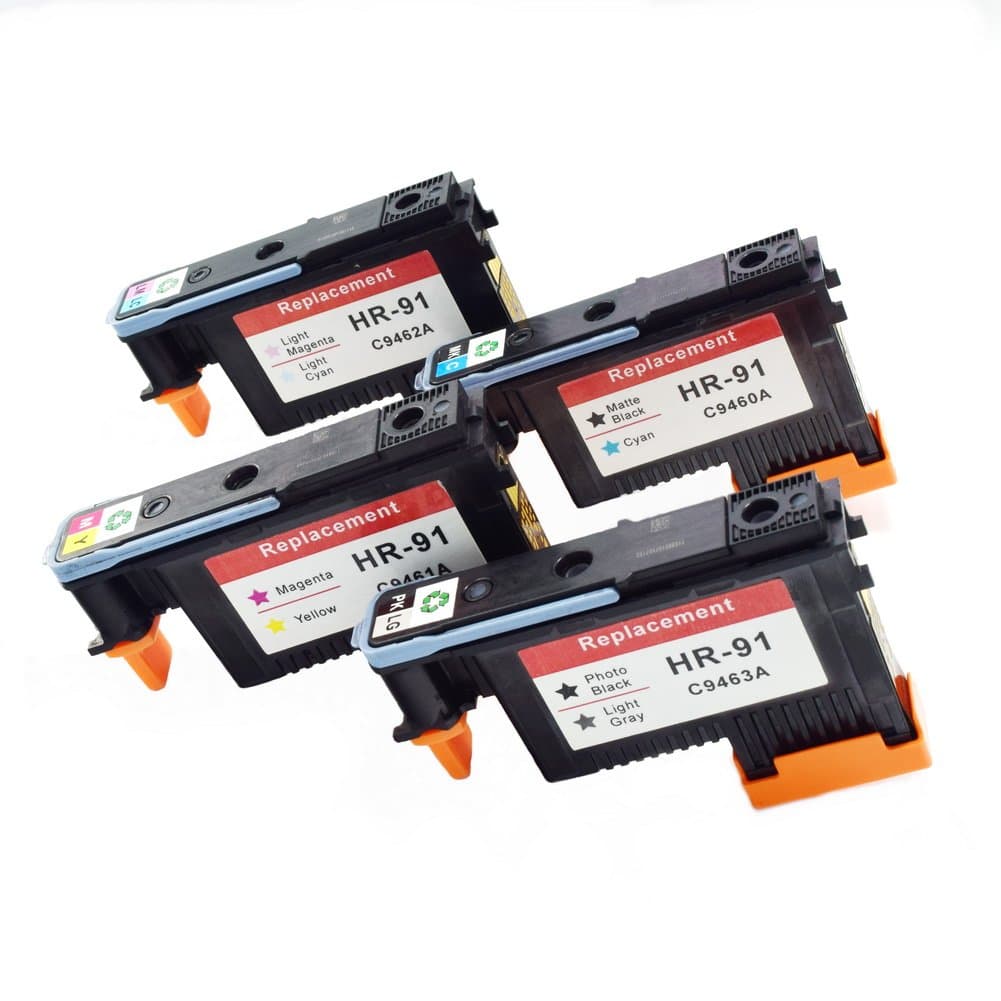 Komada HP91 Printhead (1MK/C+1PK/LG+1M/Y+1LC/LM) Compatible for Designjet Z6100 Z6100P C9460A