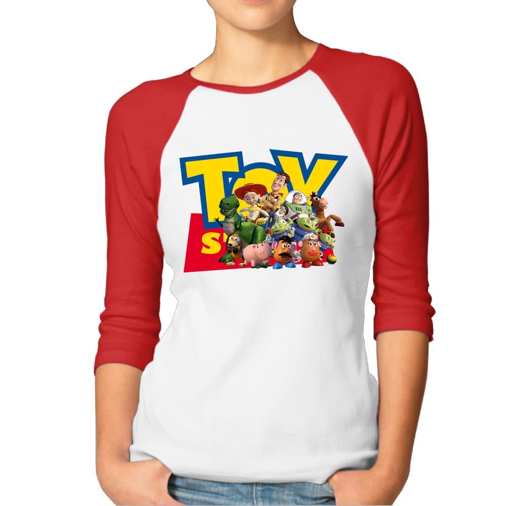 Eronp Women's Toy Story Casual 3/4 Length Sleeve Baseball T Shirts