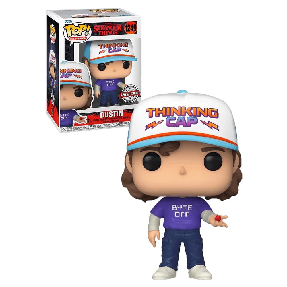 POP! Television Stranger Things Dustin 4.05-in Vinyl Figure GameStop Exclusive