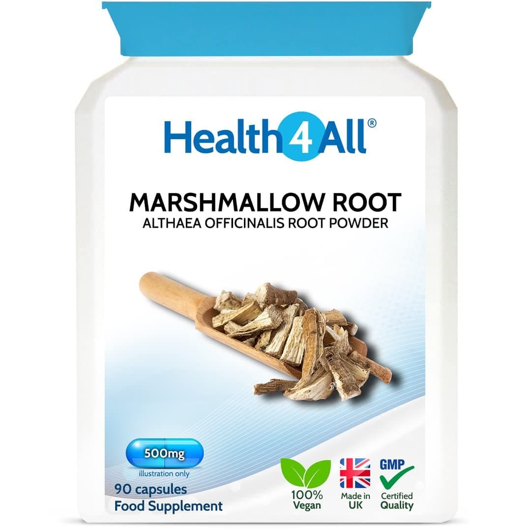 Health4All Marshmallow Root 500mg 90 Capsules (V) 100% Vegan Free UK Delivery