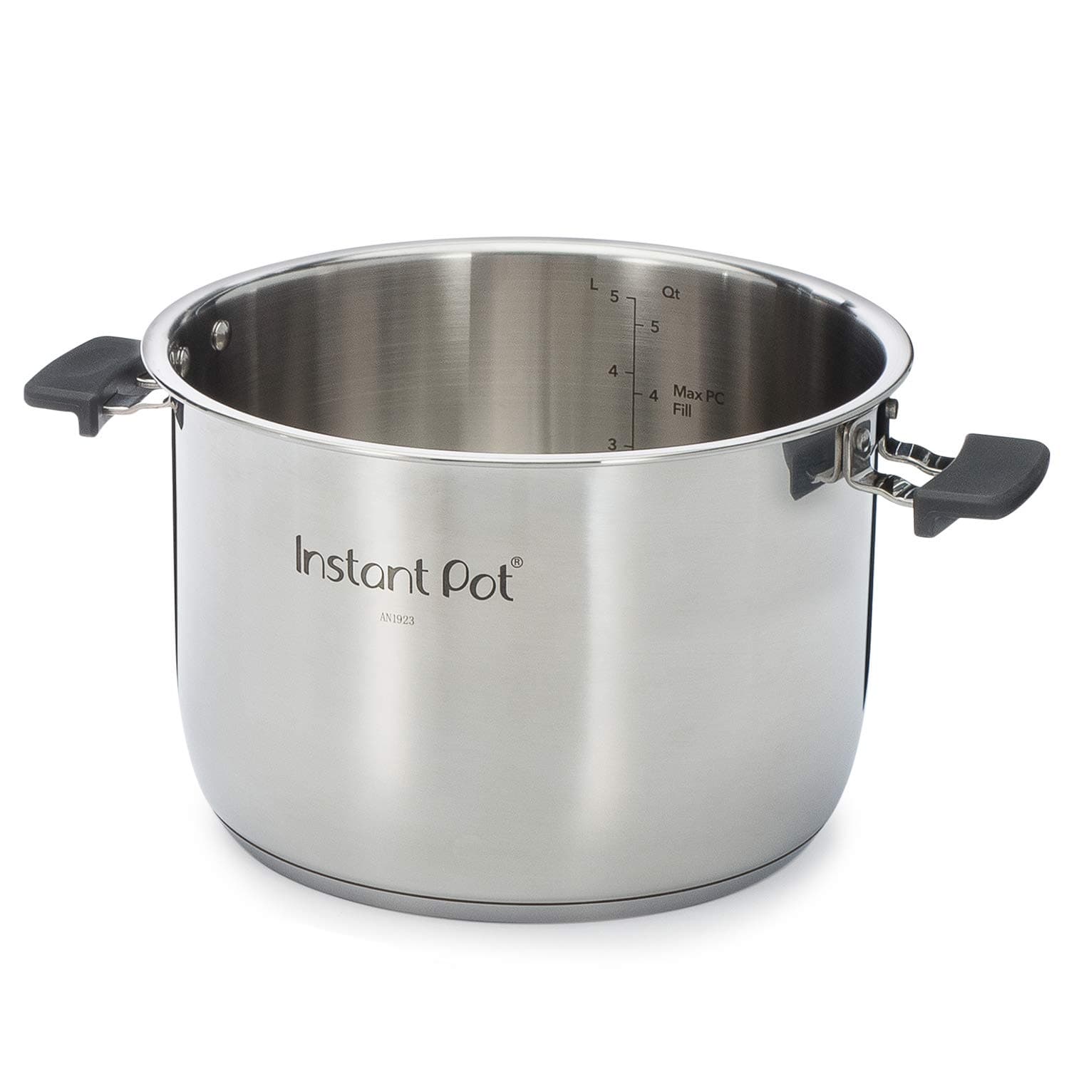 Stainless Steel Inner Cooking Pot with Handles, 8-Qt, Polished Surface, Rice Cooker, Stainless Steel Cooking Pot, Use with 8-Qt Duo Evo,Pro & Pro Crisp