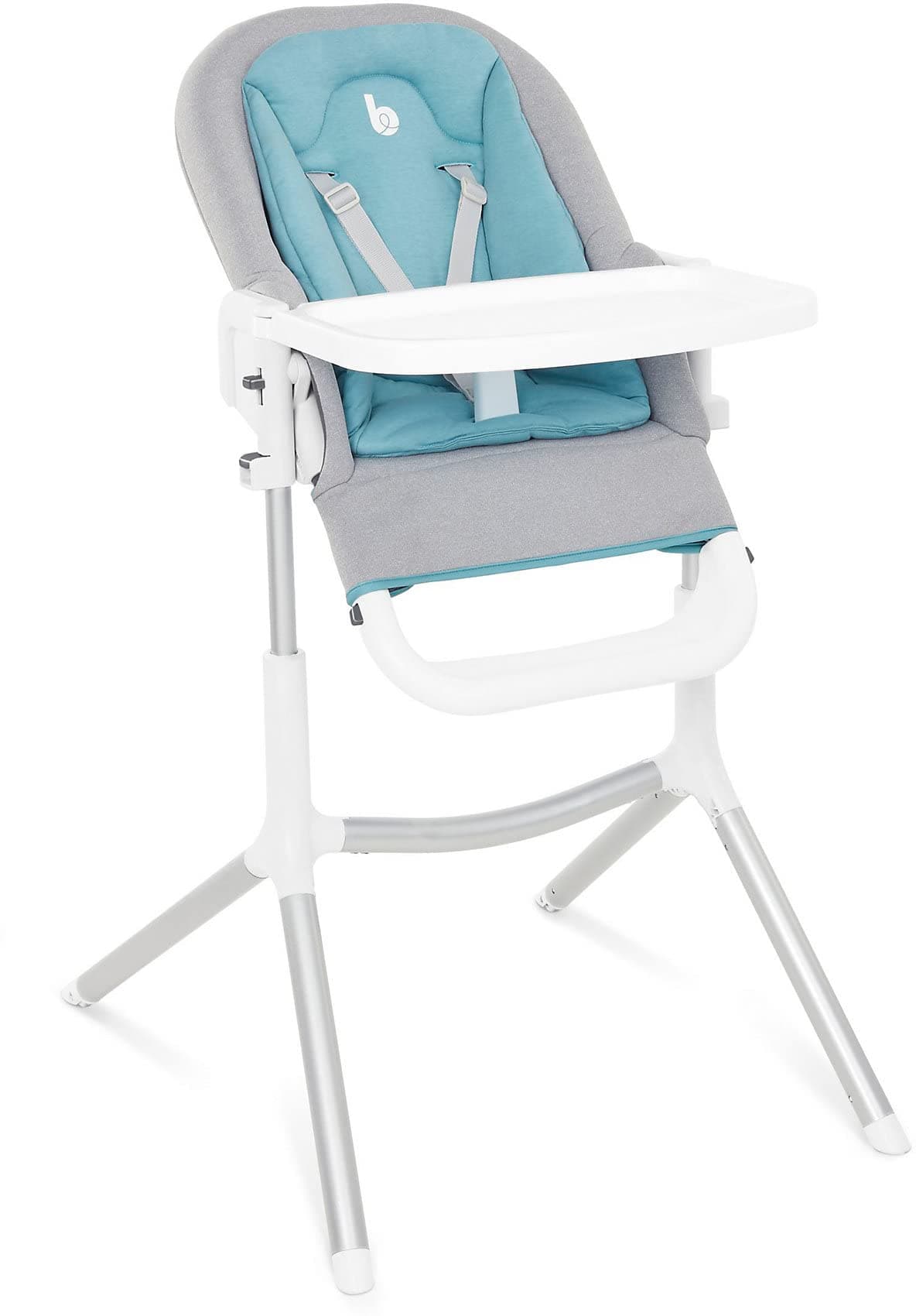 Babymoov Slick High Chair, highchair for Babies and Toddlers, Suitable from Birth, Adjustable Height and Reclining backrest