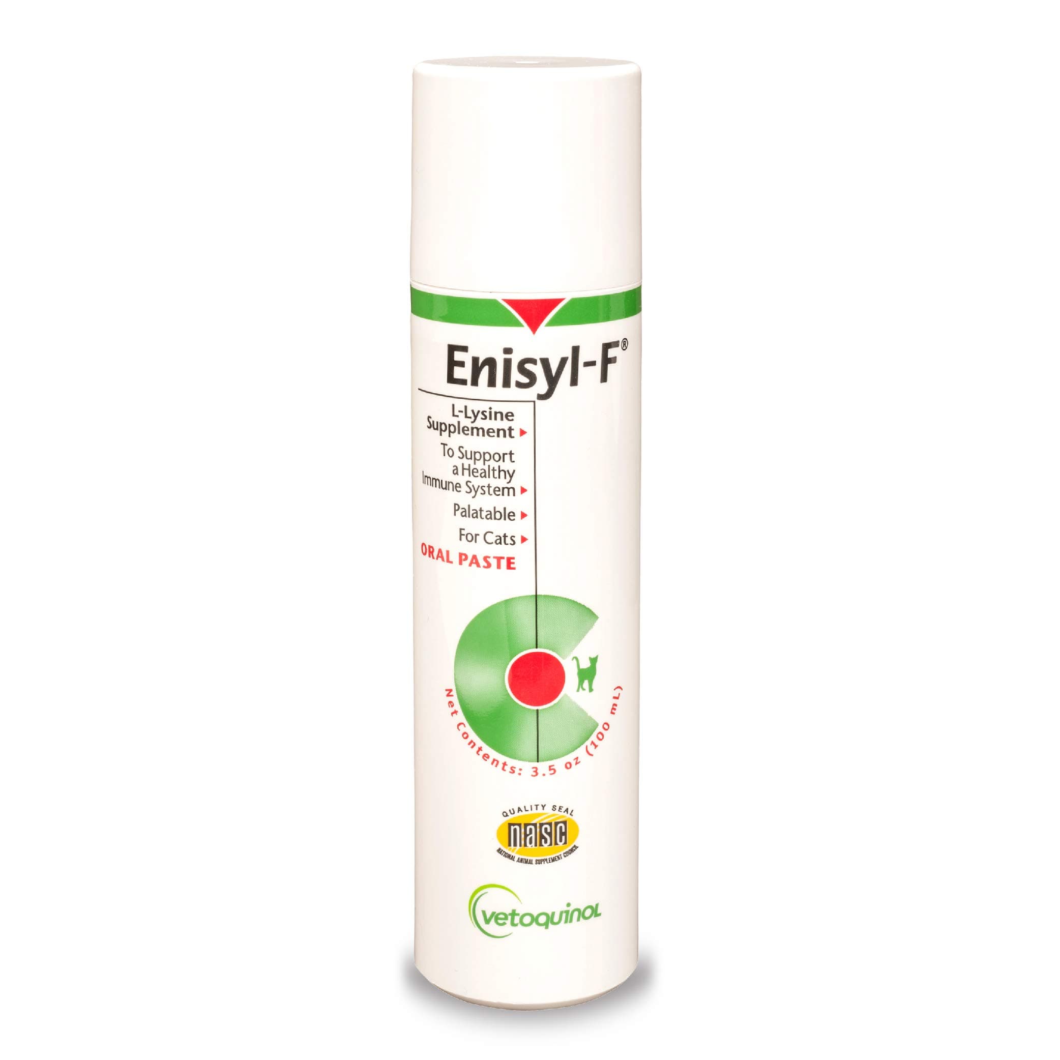Enisyl-F Oral Paste: L-Lysine Supplement for Cats - Tuna Flavor, 3.5oz (100mL) Pump