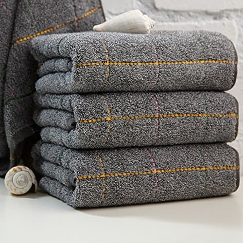 Tender Towels Active Carbon Fiber Hand Towels Super Soft Grey Face Towels for Adults 4 pcs
