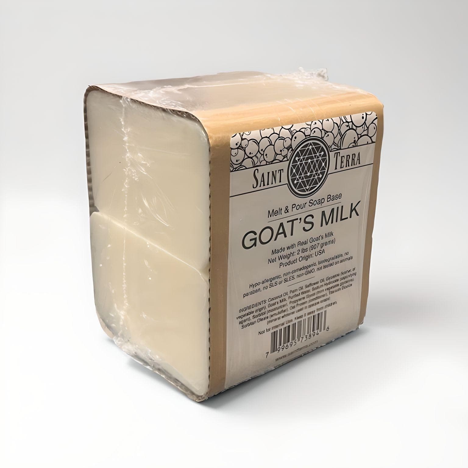 Saint Terra - Goat's Milk Melt & Pour Soap Base, 2 Pounds