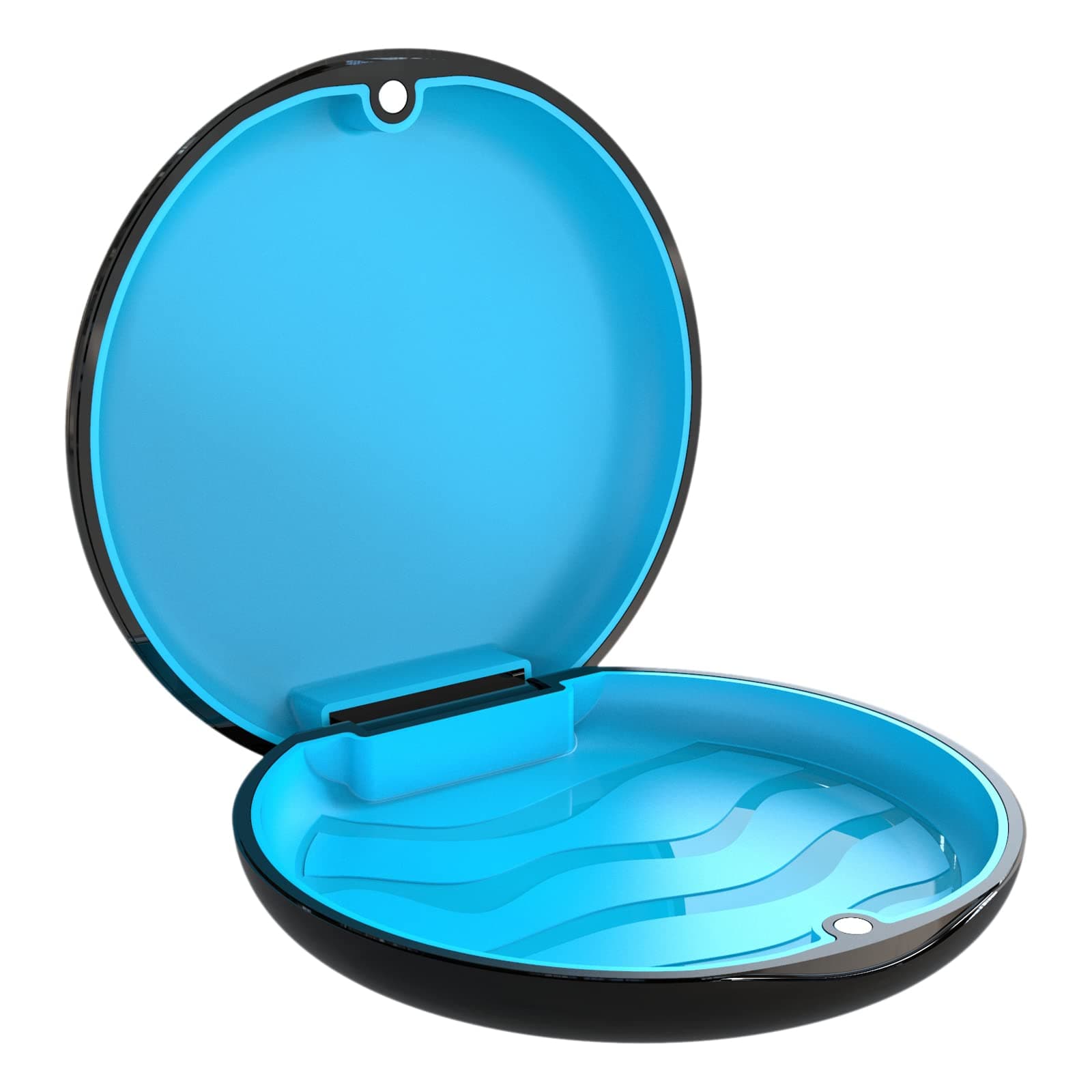 Retainer Case Orthodontic Dental Case: BVN Slim Braces Case, Mouth Guard Case, Denture Case, Teeth Aligner Case, Night Guard Case Container Storage Holder Black.