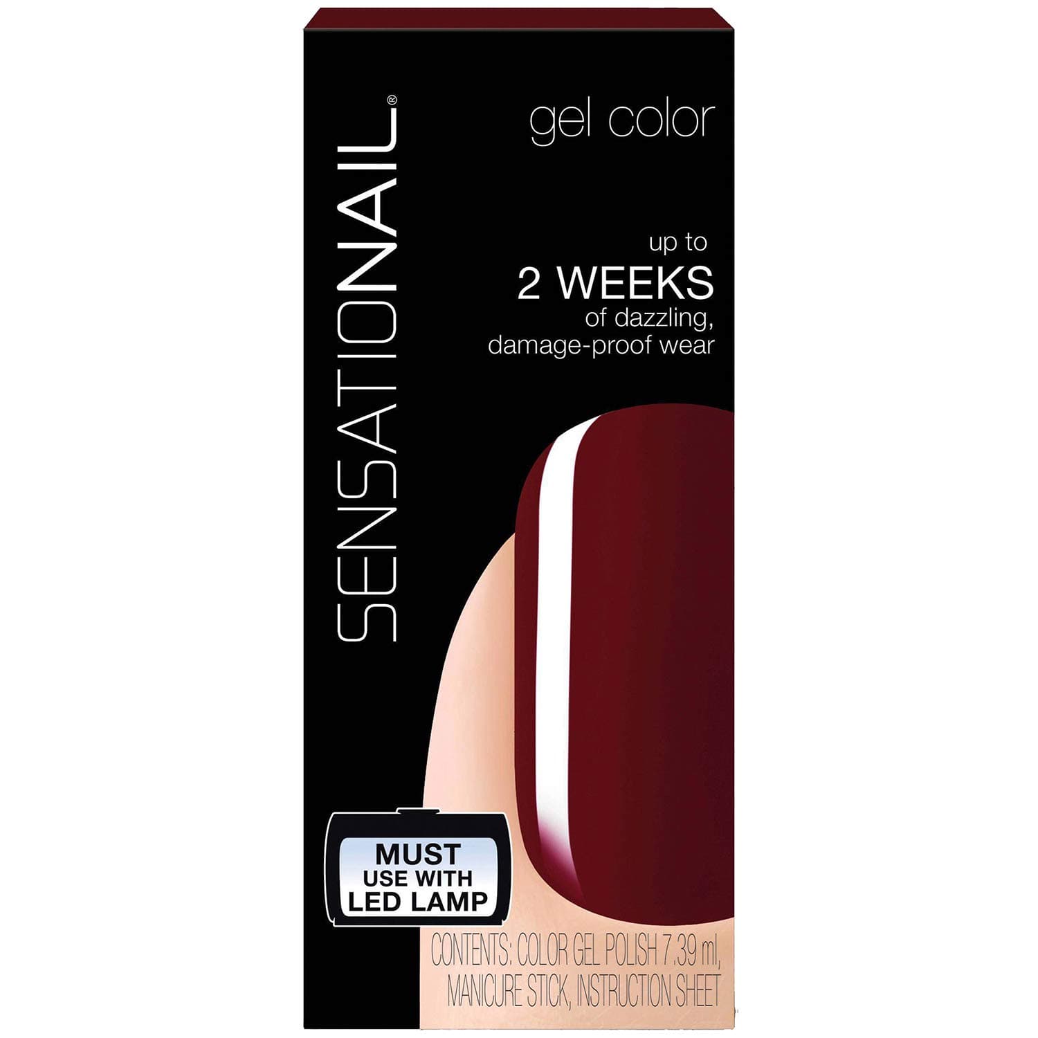 SensationailGel Nail Polish Miss Behave With Manicure Stick, 7.39 ml