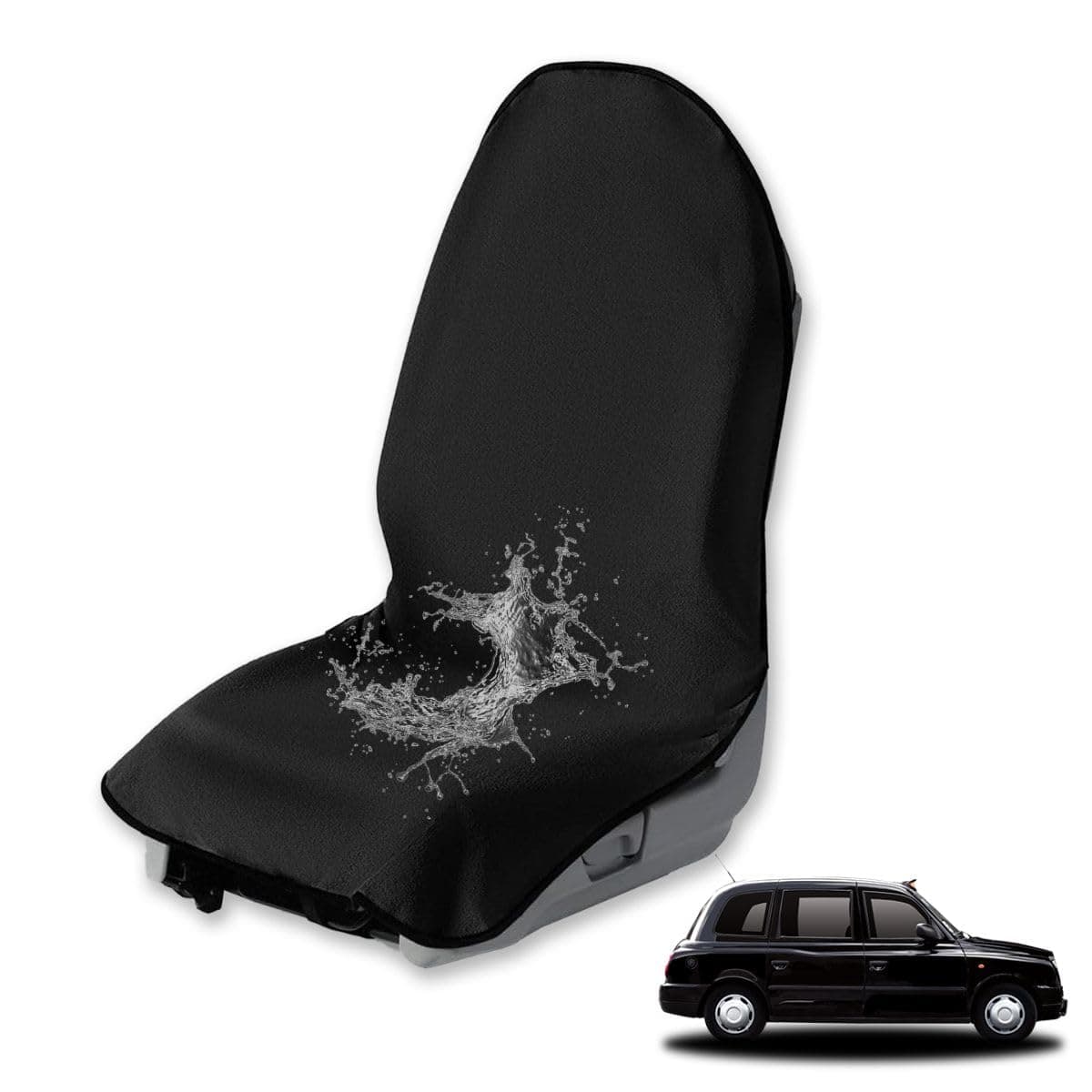 1PCS Sweat Towel Car Non-Slip Seat Cover,Waterproof Sweat Towel Front Seat Cover Suitable for Fitness, Beach,Yoga,Towels for Car Seat, Truck, Van, SUV, Etc(Black)