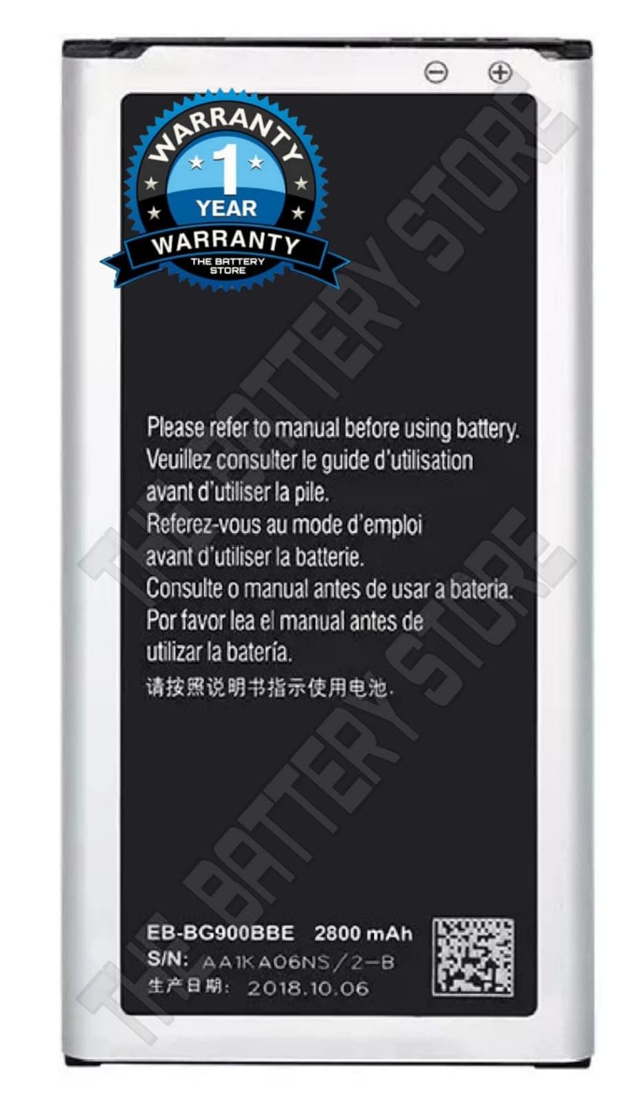Original (EB-BG900BBE) Battery for Samsung Galaxy S5 G900 G900S G900I G900F G900H - Battery with 1 Year Warranty/***(Original Battery 00289)