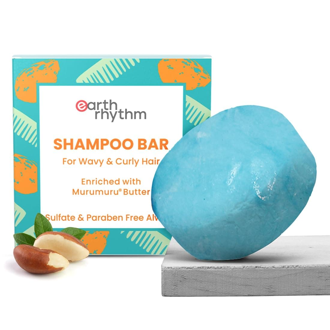 - Murumuru Butter Shampoo Bar for Dry, Frizzy and Curly Hair, with Vitamin E | Deep Conditions, Softens & Maintains Growth | Sulphate & Paraben Free | Men & Women - 80gm (Cardboard)