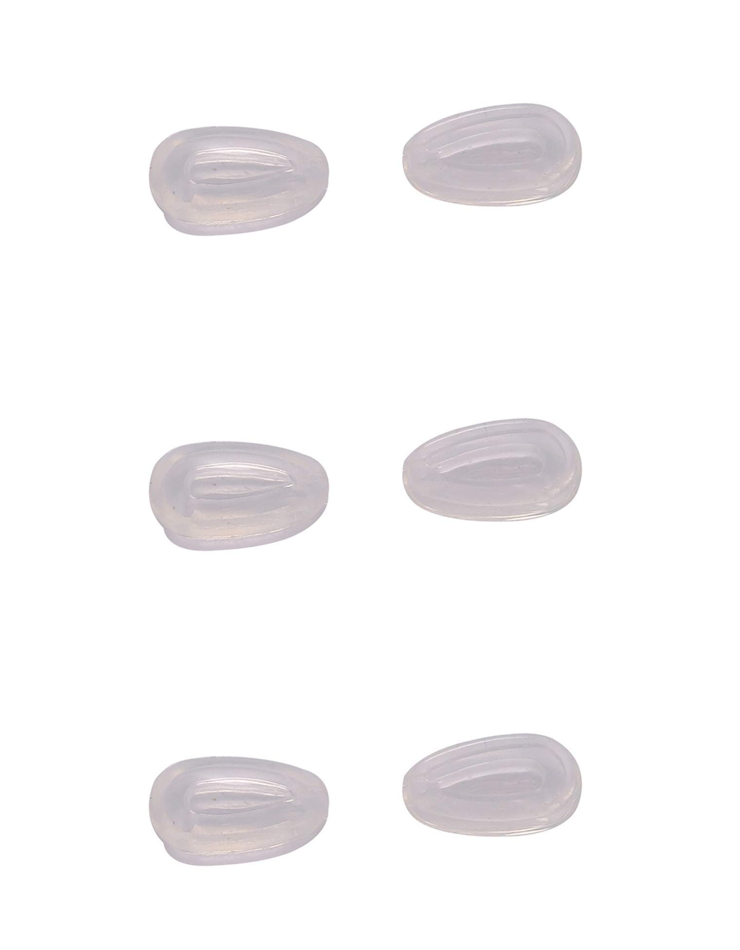 Clear Nose Pads for Oakley Eyeglass Frames Keel Tincan Tinfoil Tailpin Caveat Feedback Holbrook Metal Tailback etc Clear Size: 12mm x 7mm