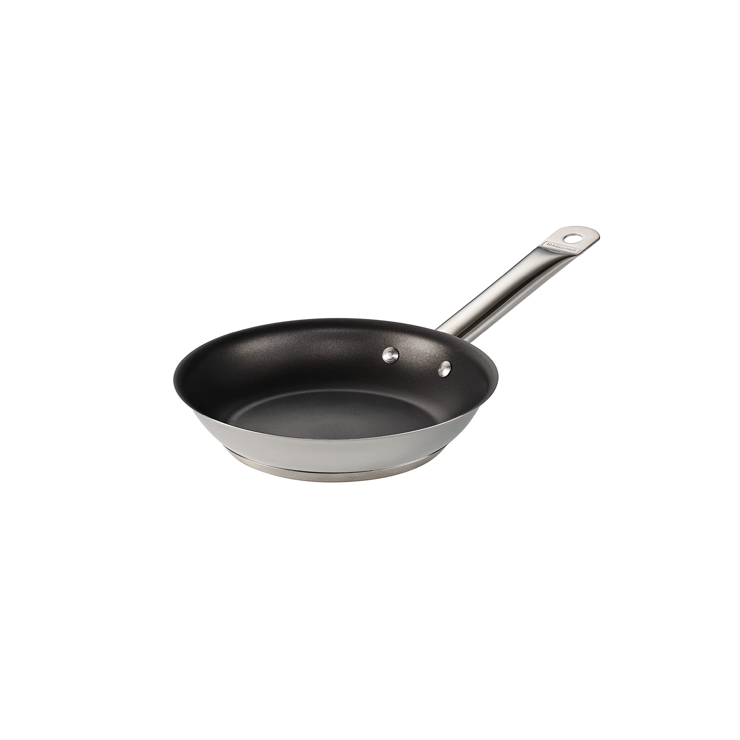 Tramontina 8-Inch Non Stick Small Frying Pan, Tri-Ply Base Stainless Steel Skillet with Reinforced Nonstick Coating, Dishwasher and Oven Safe