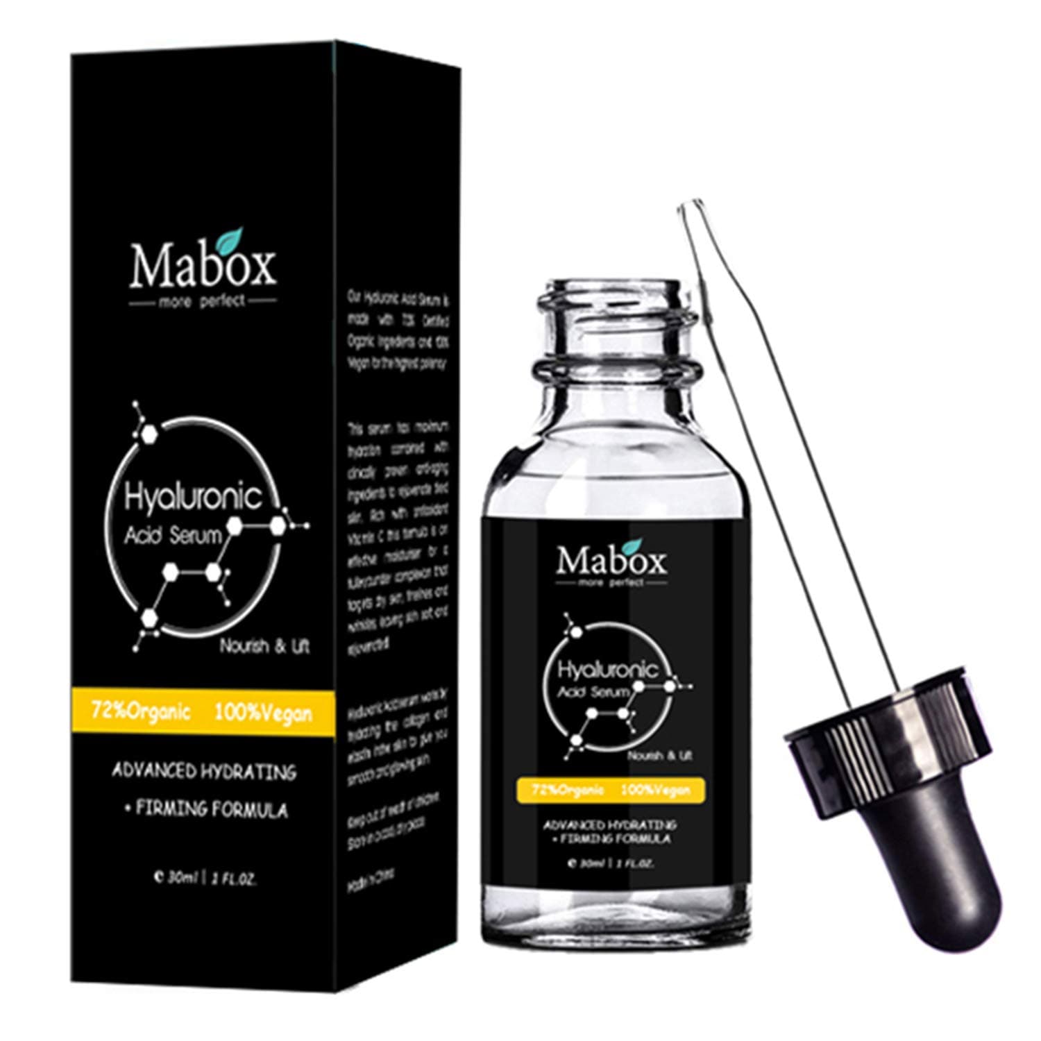 Premium Hyaluronic Acid Serum for Skin with Vitamin C & E for Face, Anti-Aging Topical Facial Serum