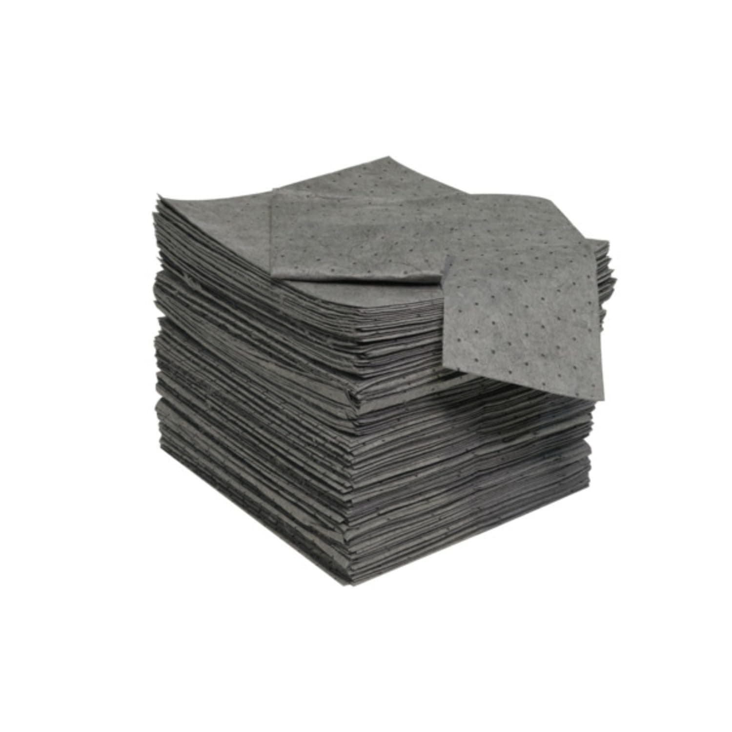 NPS SFG-70 Spilfyter Universal Sorbent Streetfyter Single Weight Dimpled Pad, 18" Length x 16" Width, Gray (Bag of 200)