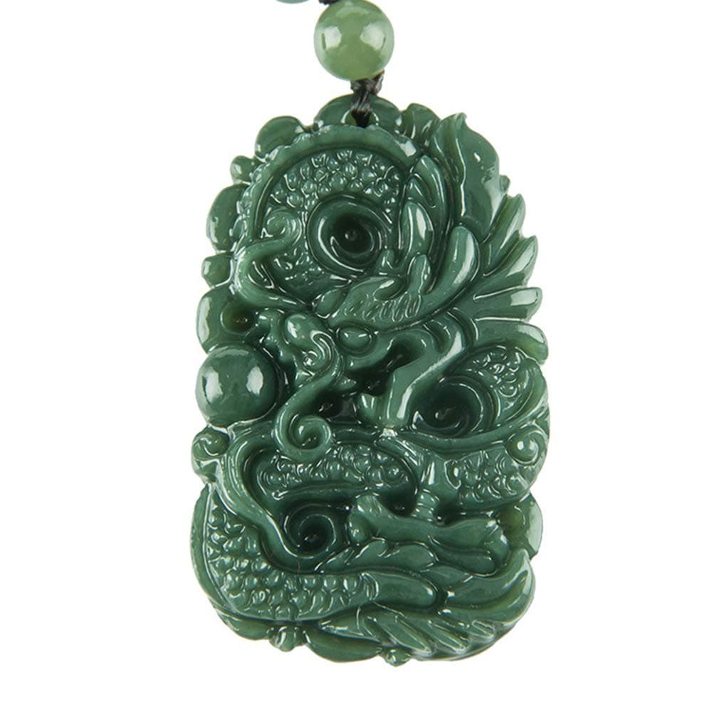 Chinese Traditional Crafting Jade Flying Fortune Dragon