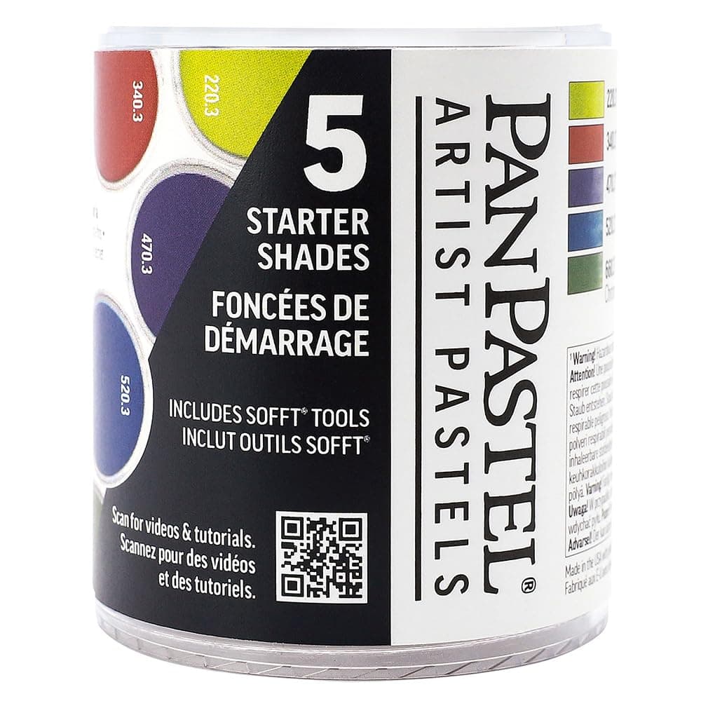 PanPastel 5 Colour Starter Set - Shades Set