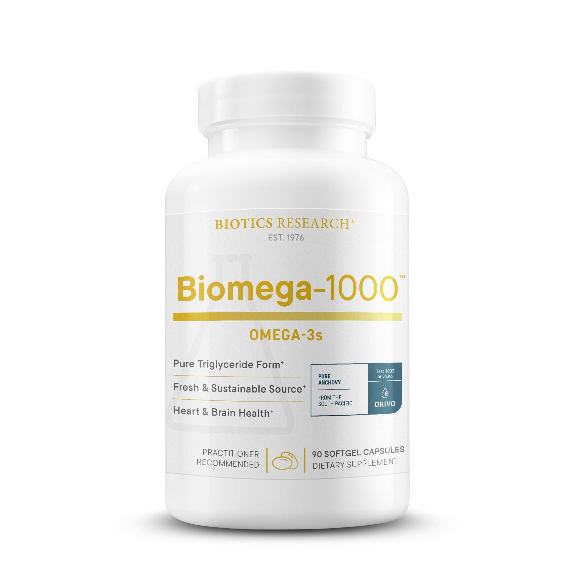 Biotics Research Biomega-1000™ Omega 3 Fish Oil With EPA 529mg / DHA 353mg– Omega-3 Fatty Acids 1000 mg- Highly Concentrated Fish Oil 90 Days Servings–Supports Immune, Brain & Heart Health–90 Softgels