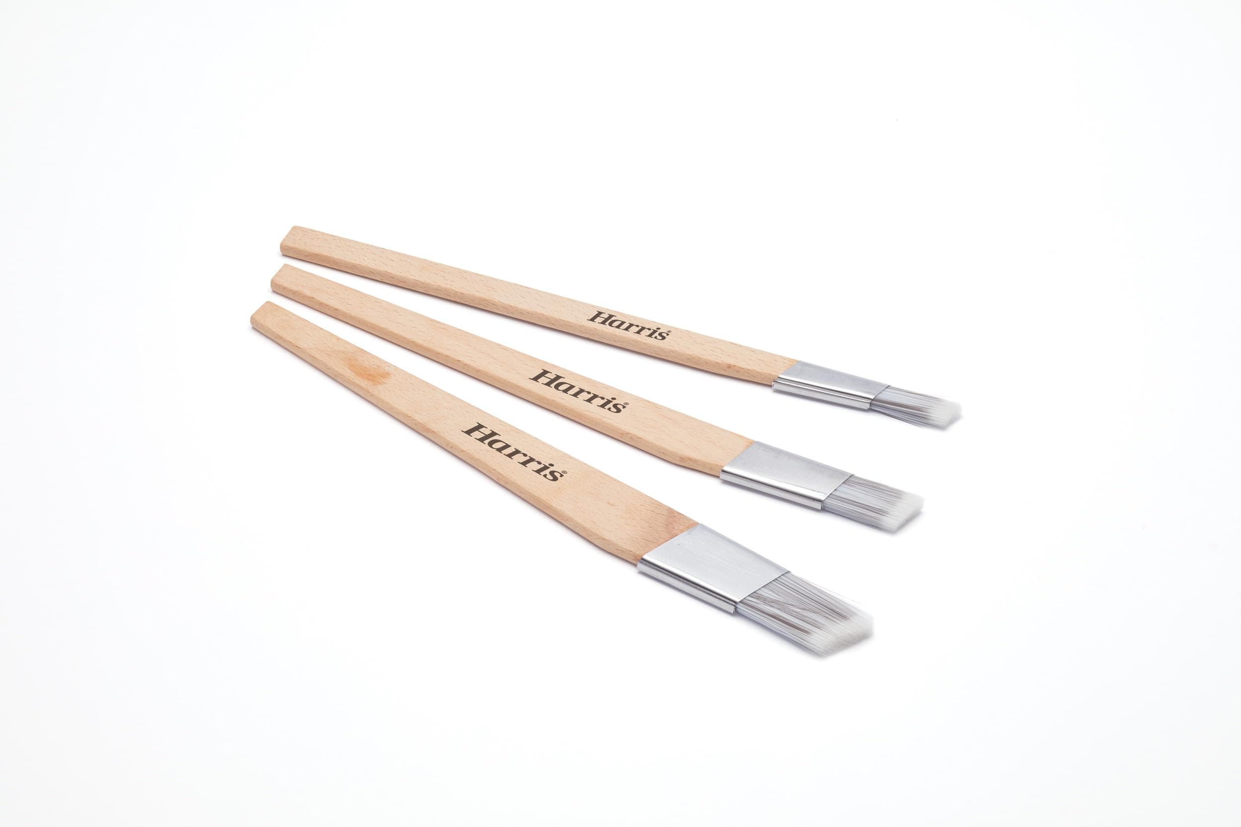Seriously Good Fitch Paint Brushes Pack Of 3 Cutting In & Control Hobby & Craft 0.5", 0.75", 1, Brown