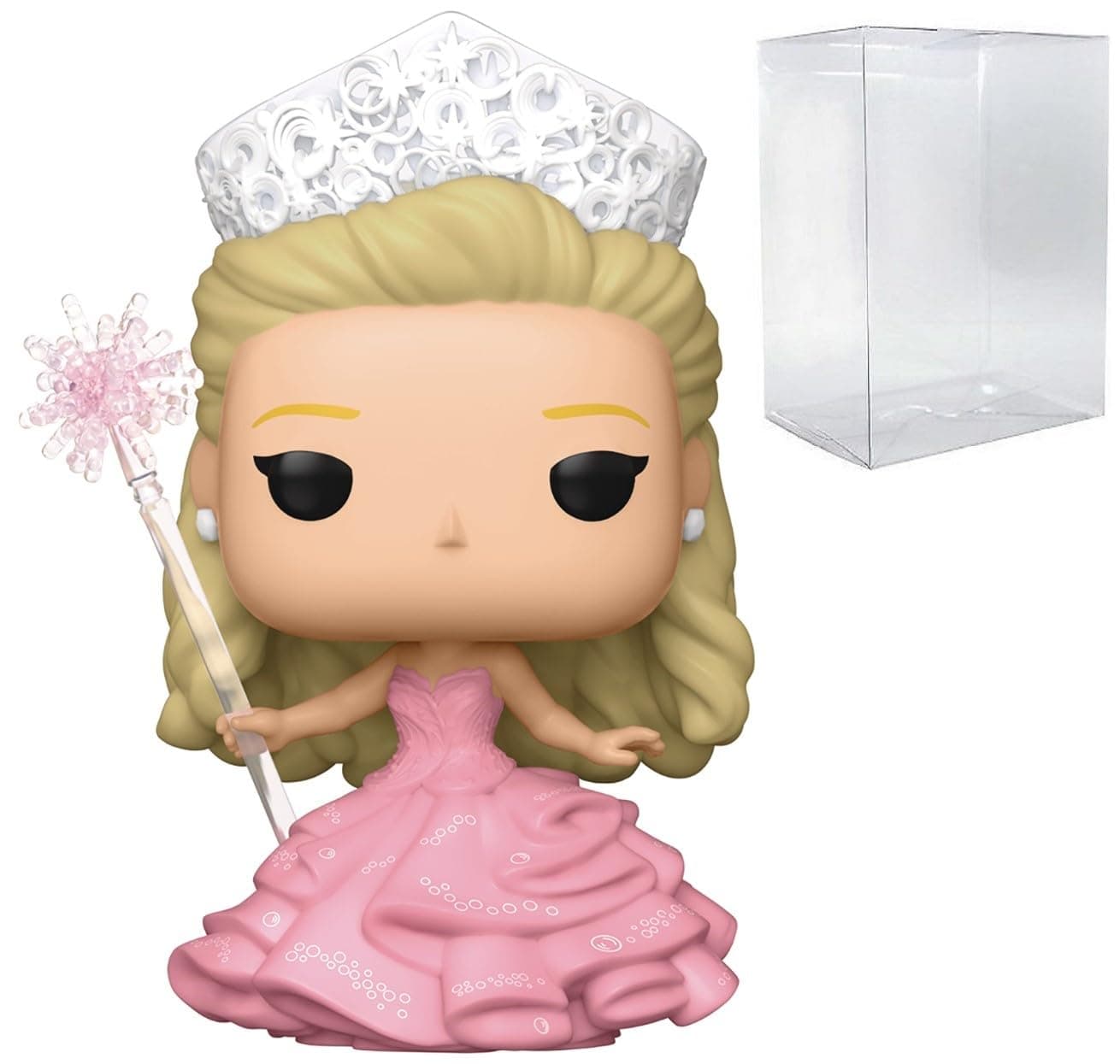 POP Movies: Wicked - Glinda in Bubble Gown Funko Vinyl Figure (Bundled with Compatible Box Protector Case), Multicolor, 3.75 inches