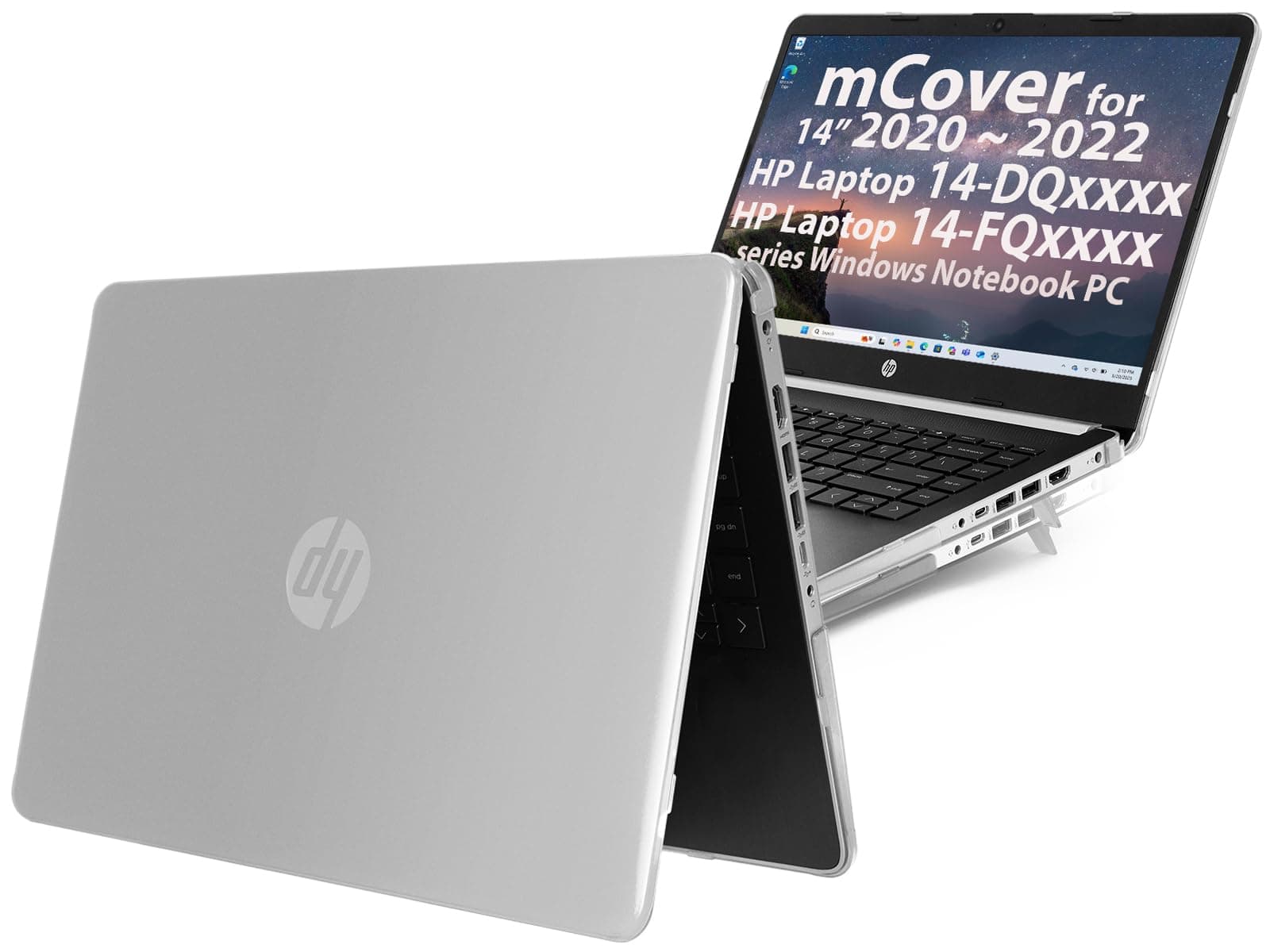 mCover Hard Shell Case for 2020 14" HP Pavilion 14-DQxxxx Series (NOT Compatible with Other HP Pavilion Series) laptops (Clear)