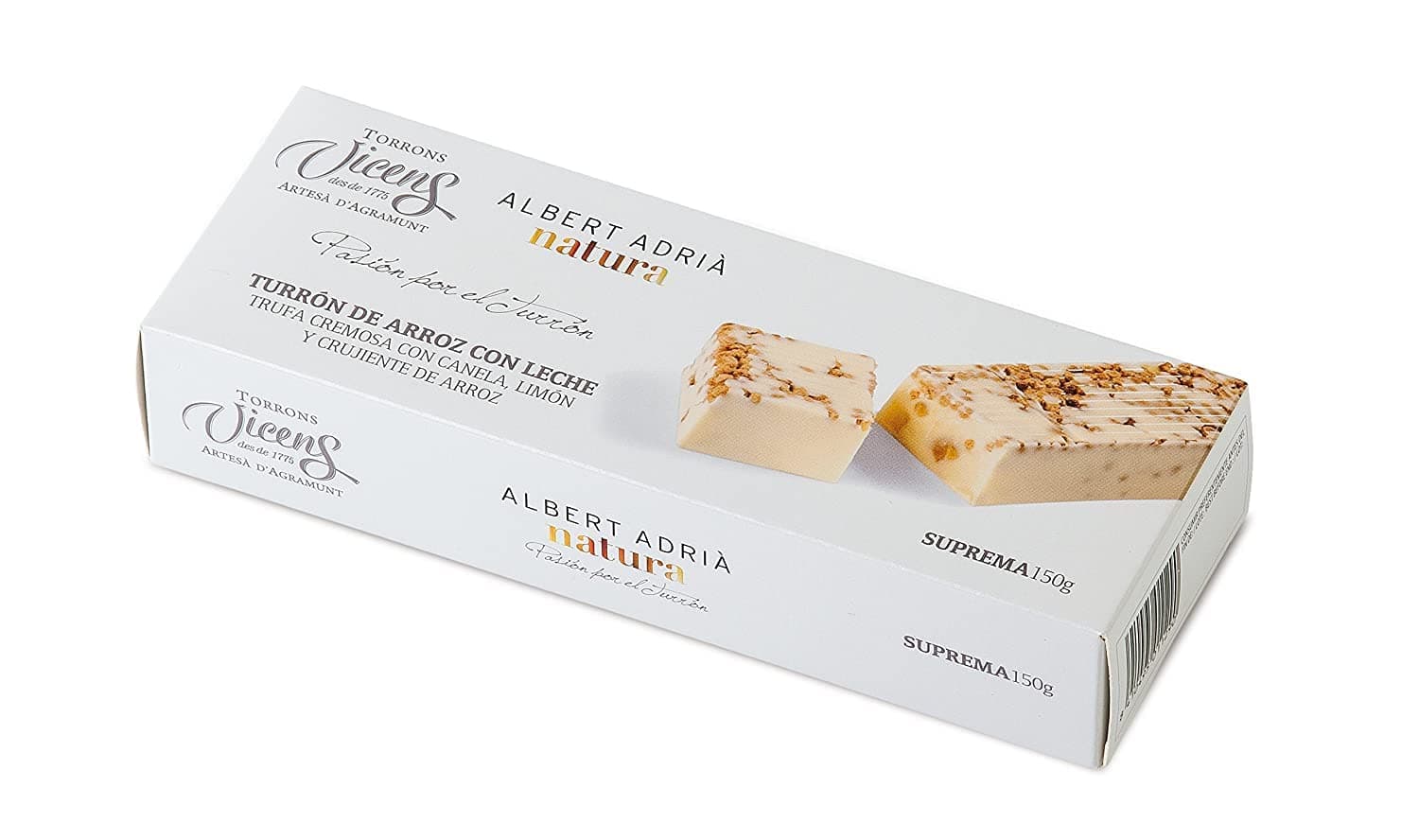 Rice pudding Nougat //Turrón de Arroz con Leche - Albert Adrià Line by Vicens (150g)