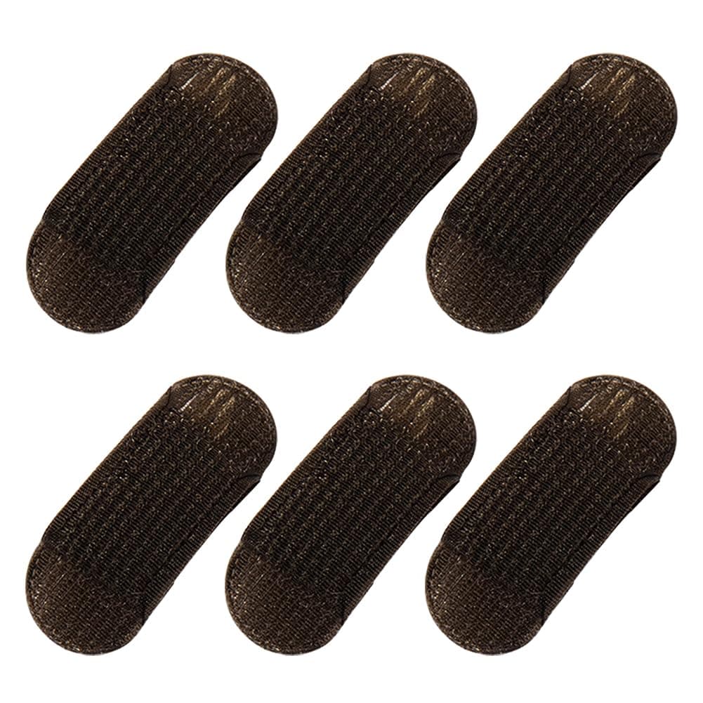 6 Pcs Fluffy Hair Bump It Up Cushion Inserts for Volume and Hair Styling - Hair Clip Pads and Pieces for Women Girls Brown