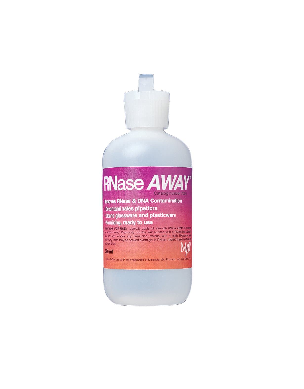 MBP Rnase Away Surface Decontaminant Bottle, 250mL Capacity (Case of 12)