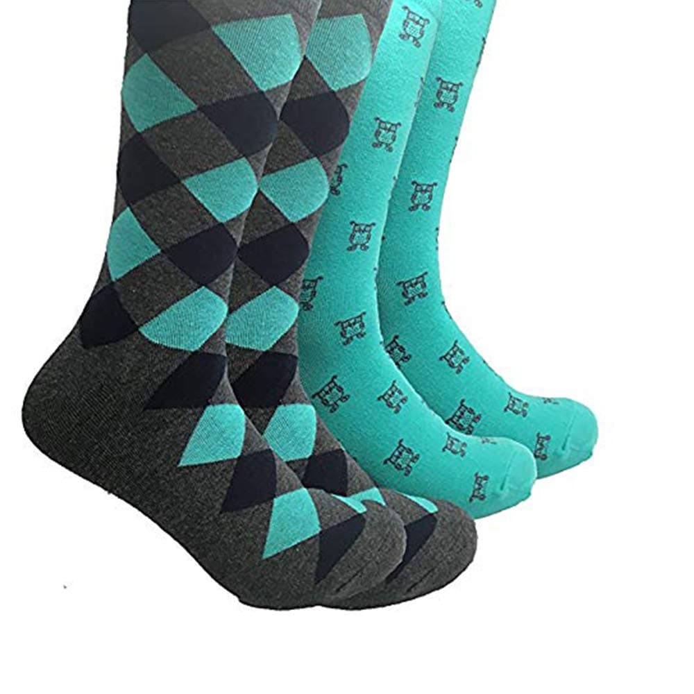 Sock Habit Men's Colorful Patterned Dress Socks