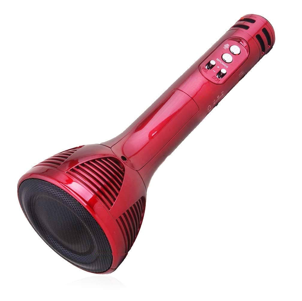 Suneetri डिज़ाइन 2 वायरलेस माइक्रोफ़ोन HiFi स्पीकर ब्लूटूथ माइक स्पीकर माइक के साथ पोर्टेबल हैंडहेल्ड माइक ब्लूटूथ स्पीकर के साथ भाषण के लिए, बच्चों का वायरलेस माइक्रोफ़ोन ब्लूटूथ स्पीकर के साथ